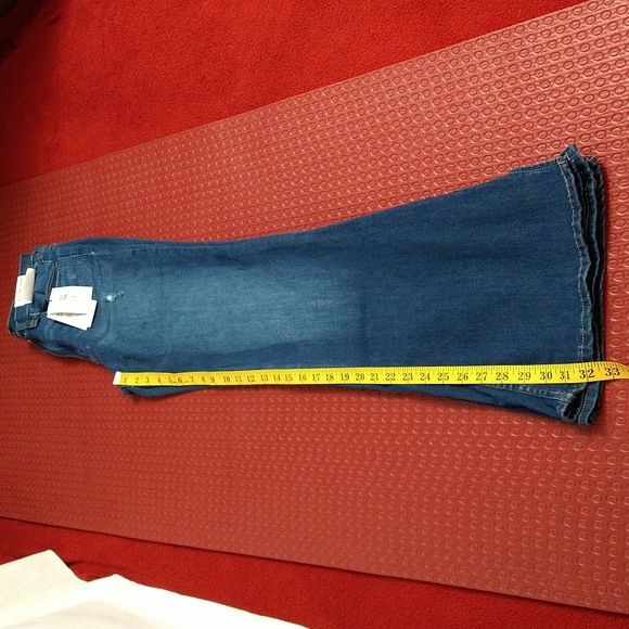 Calvin Klein super high rise flare blue jeans size 4 - Picture 11 of 16